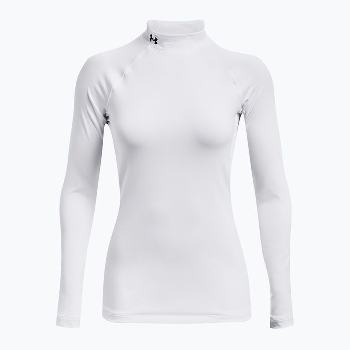 Дамска блуза с дълъг ръкав за тренировка Under Armour Authentics CG Mockneck white/black 7