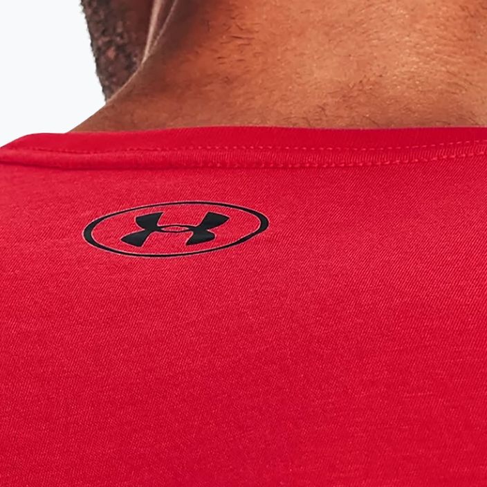 Under Armour UA Sportstyle Logo SS мъжка тениска за тренировки червена 1329590 6