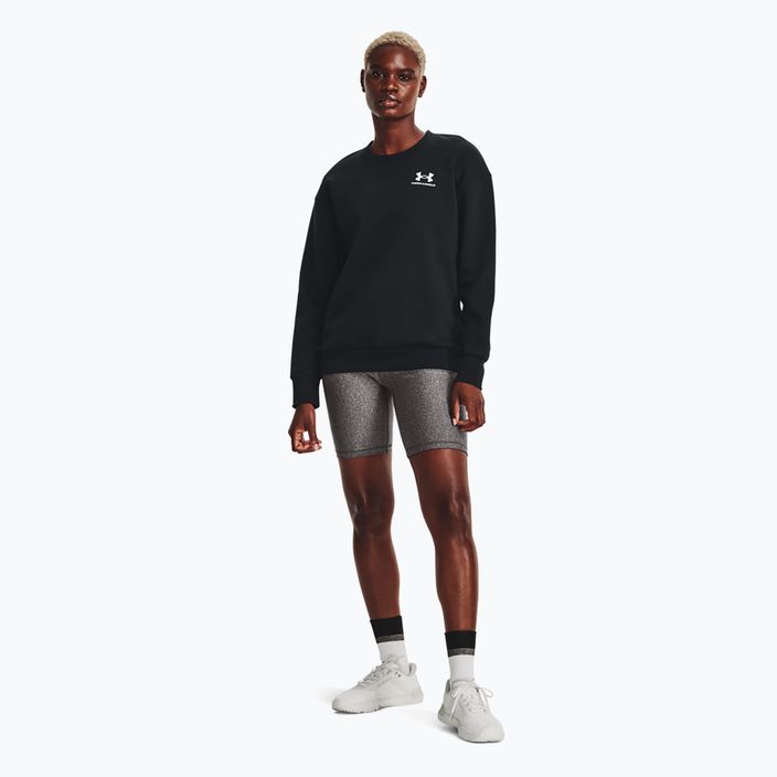 Under Armour Essential Fleece Crew black/white дамски суитшърт 2