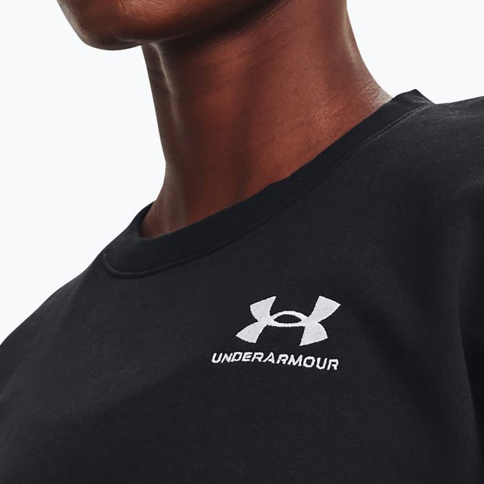 Under Armour Essential Fleece Crew black/white дамски суитшърт 4