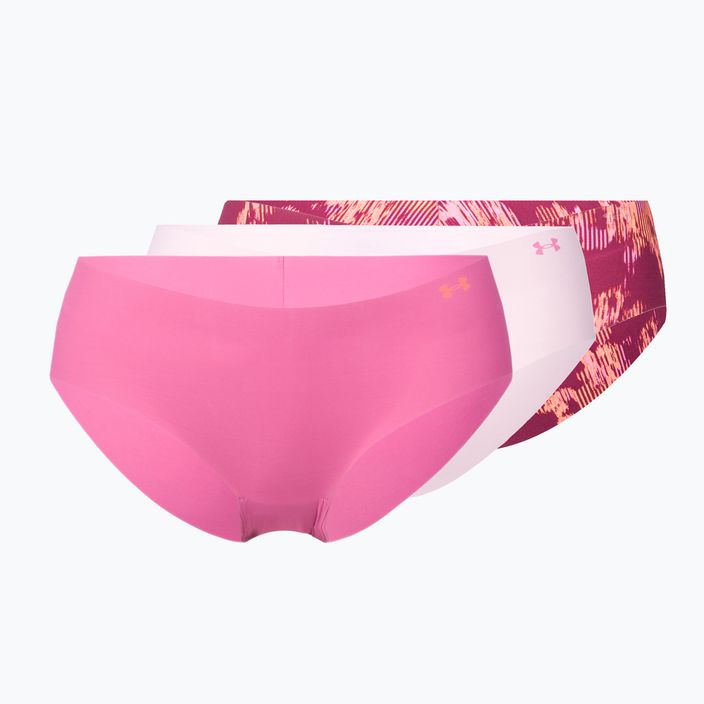 Under Armour дамски безшевни бикини Ps Hipster 3-Pack pink 1325659-669