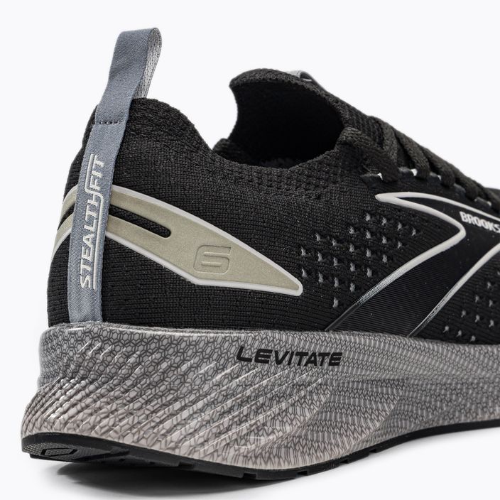 Brooks Levitate StealthFit 6 мъжки обувки за бягане черни 1103971D046 9