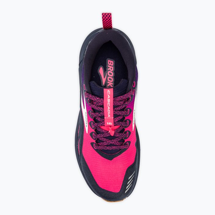 Brooks Cascadia 16 дамски обувки за бягане peacoat/pink/biscuit 5