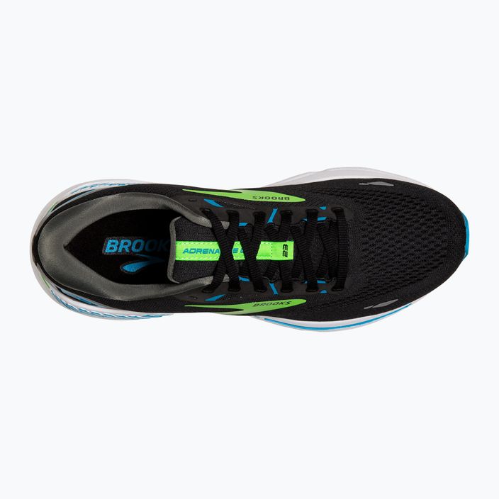 Brooks Adrenaline GTS 23 black/hawaiian ocean/green мъжки обувки за бягане 15
