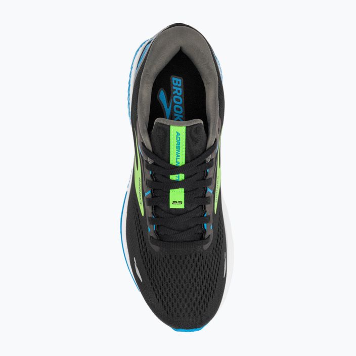 Brooks Adrenaline GTS 23 black/hawaiian ocean/green мъжки обувки за бягане 6