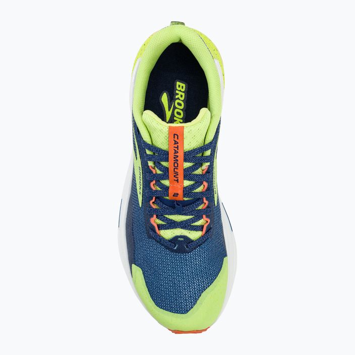 Мъжки обувки за бягане Brooks Catamount 2, тъмносини/огнена треска/остро зелено 5