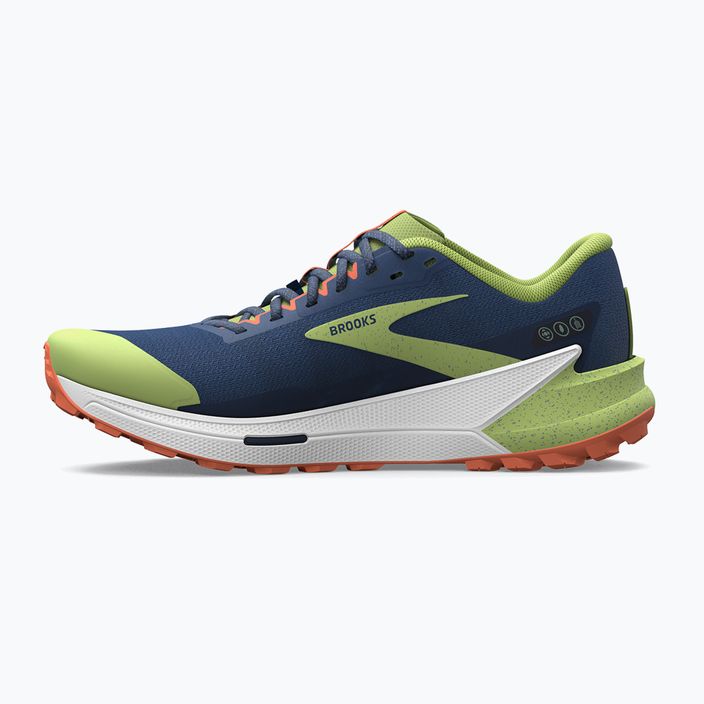 Мъжки обувки за бягане Brooks Catamount 2, тъмносини/огнена треска/остро зелено 10