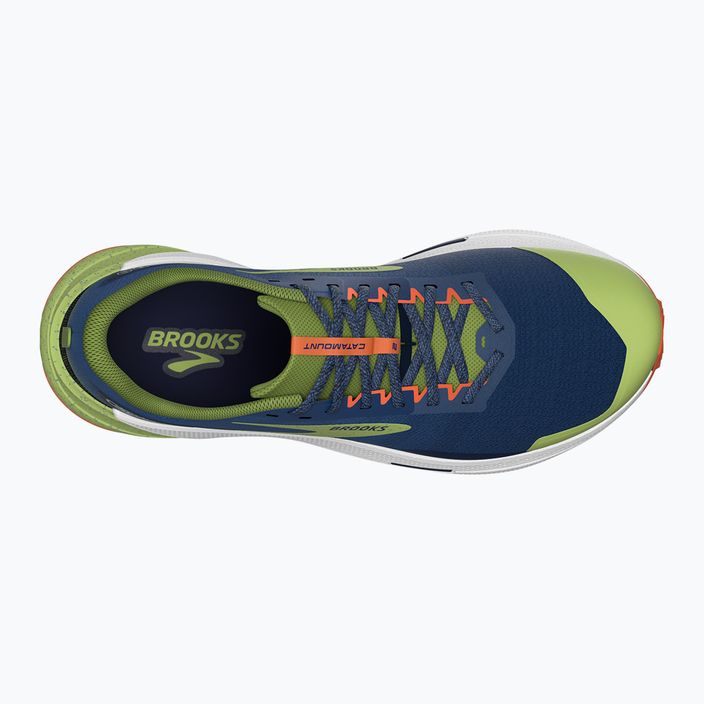 Мъжки обувки за бягане Brooks Catamount 2, тъмносини/огнена треска/остро зелено 13