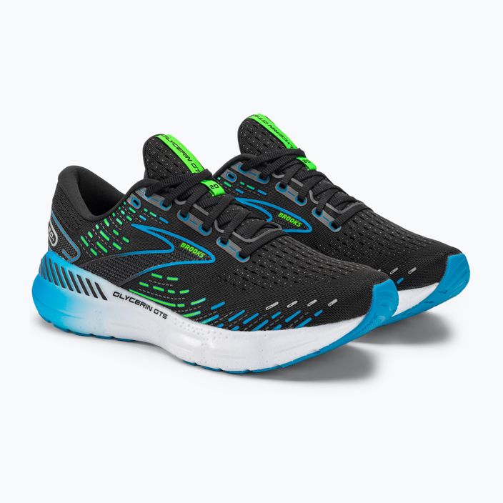 Мъжки обувки за бягане Brooks Glycerin GTS 20 black/hawaiian ocean/green 4