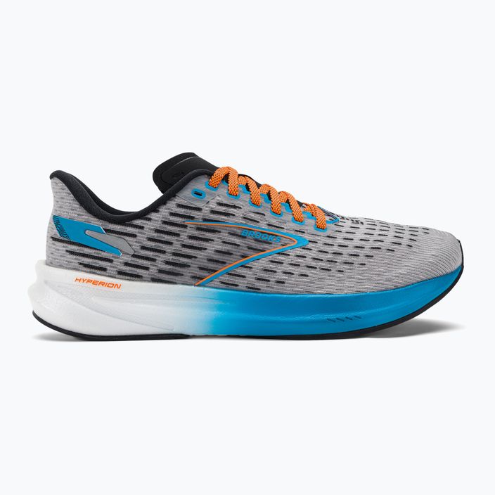 Мъжки обувки за бягане Brooks Hyperion сиво/атомично синьо/кафяво 2