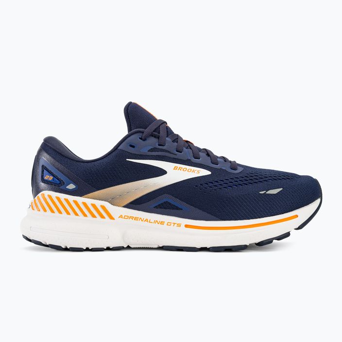 Brooks Adrenaline GTS 23 мъжки обувки за бягане peacoat/ultramarine/orange 2