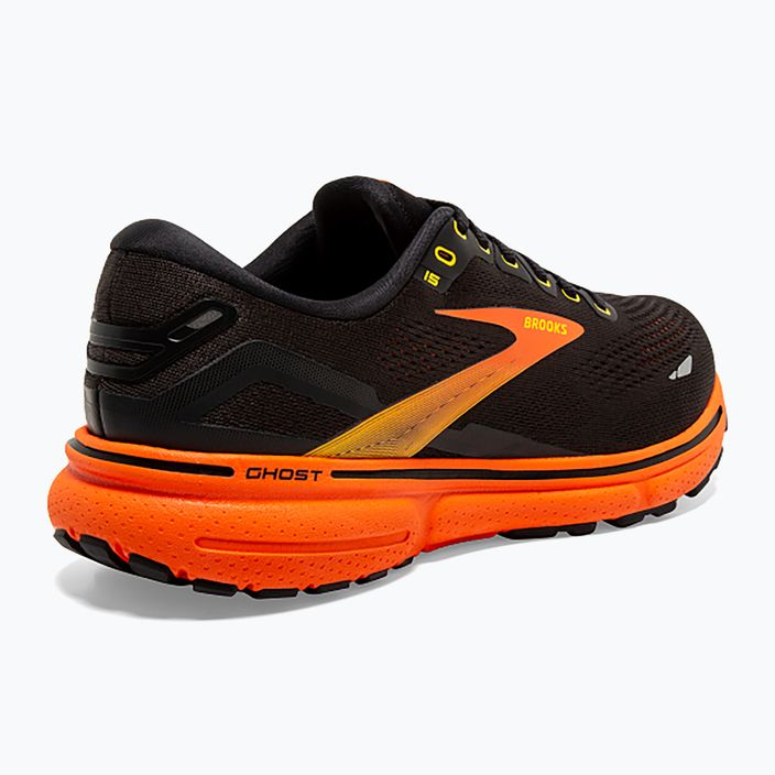 Brooks Ghost 15 мъжки обувки за бягане черно/жълто/червено 9