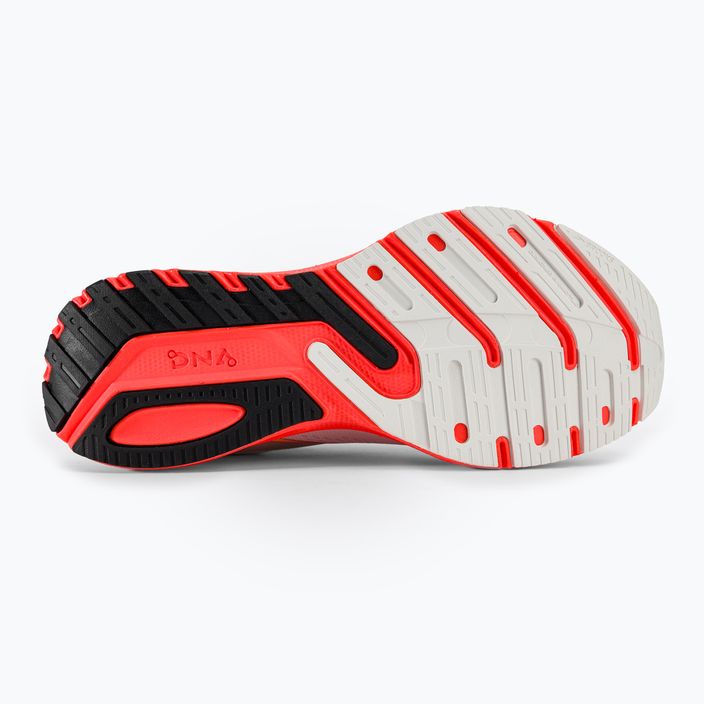 Brooks Launch 10 мъжки обувки за бягане бяло/черно/огнено коралово 4