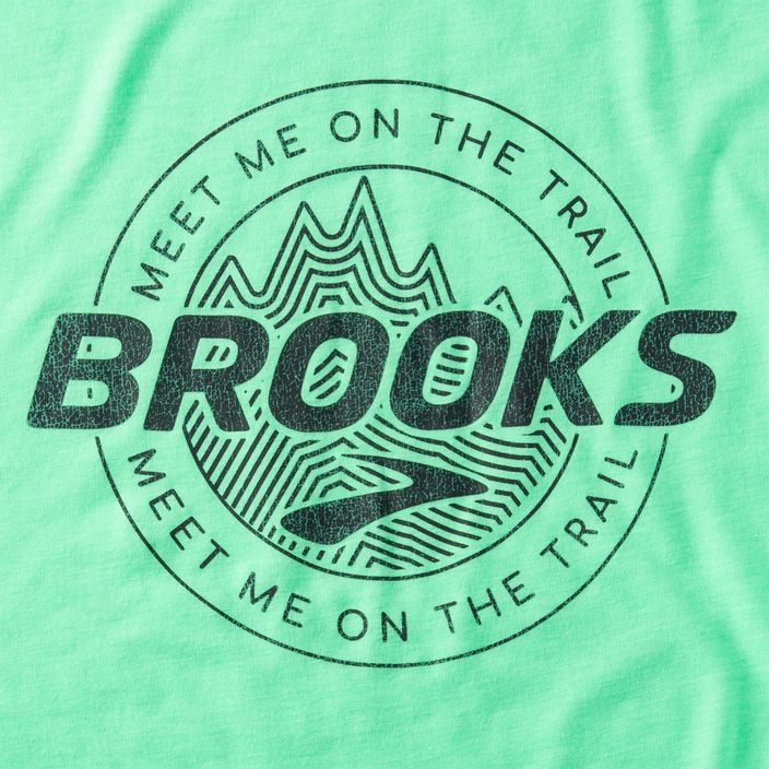 Мъжка тениска Brooks Distance 3.0 hyper green/brooks trail running 3