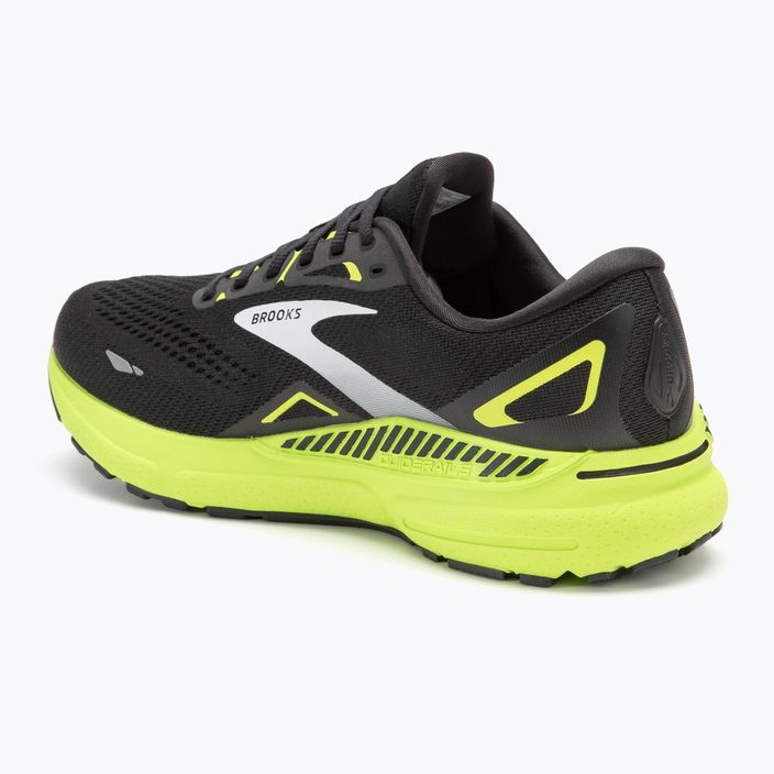 Brooks Adrenaline GTS 23 черни/зелени/бели мъжки обувки за бягане 3