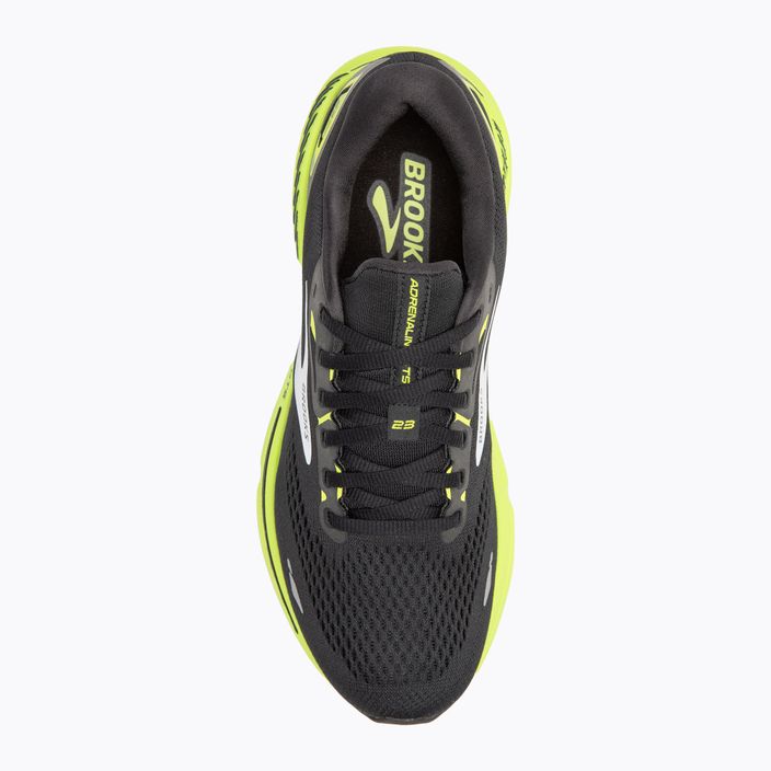 Brooks Adrenaline GTS 23 черни/зелени/бели мъжки обувки за бягане 5