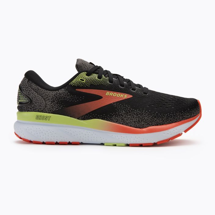 Мъжки обувки за бягане Brooks Ghost 16 black/mandarin red/green 2