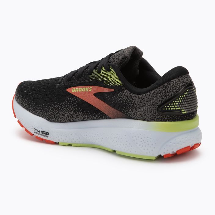 Мъжки обувки за бягане Brooks Ghost 16 black/mandarin red/green 3