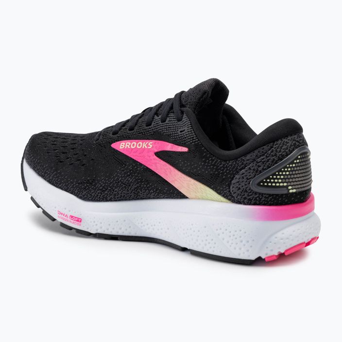 Brooks Ghost 16 дамски обувки за бягане черно/розово/жълто 3