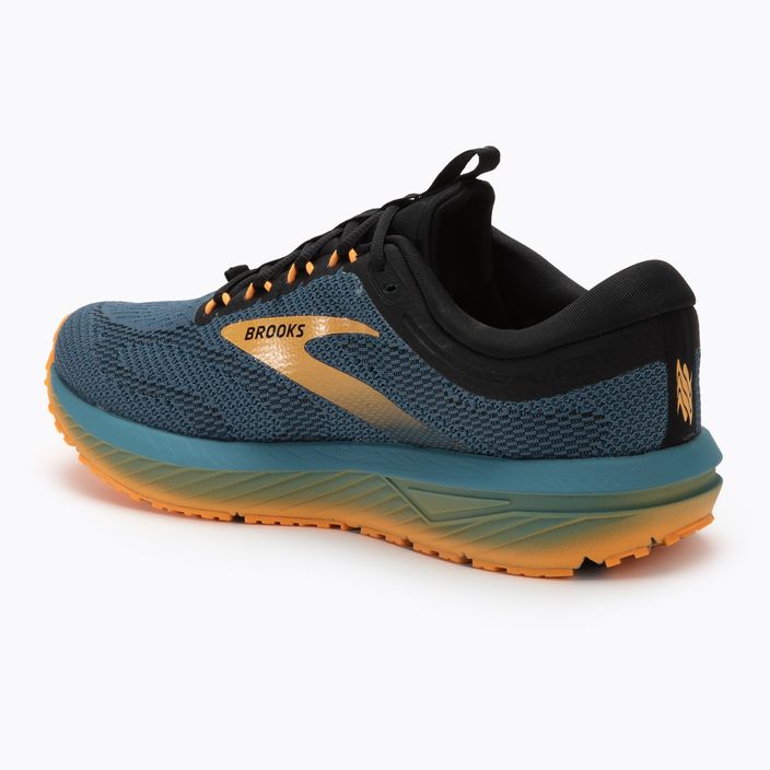 Мъжки обувки за бягане Brooks Revel 7 буреносно синьо/черно/оранжев поп 3