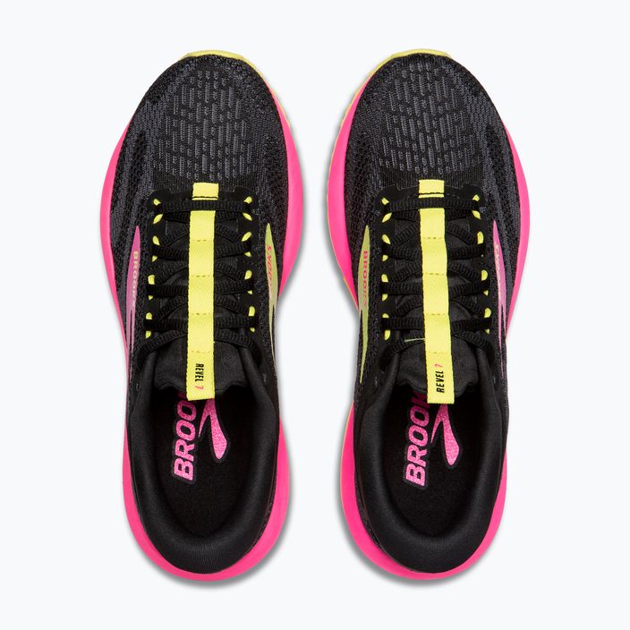 Дамски обувки за бягане Brooks Revel 7 black/pink/lemon tonic 5