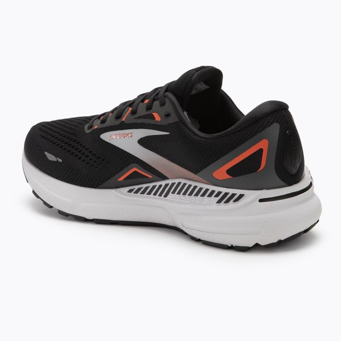 Brooks Adrenaline GTS 23 black/mandarin red/silver мъжки обувки за бягане 3