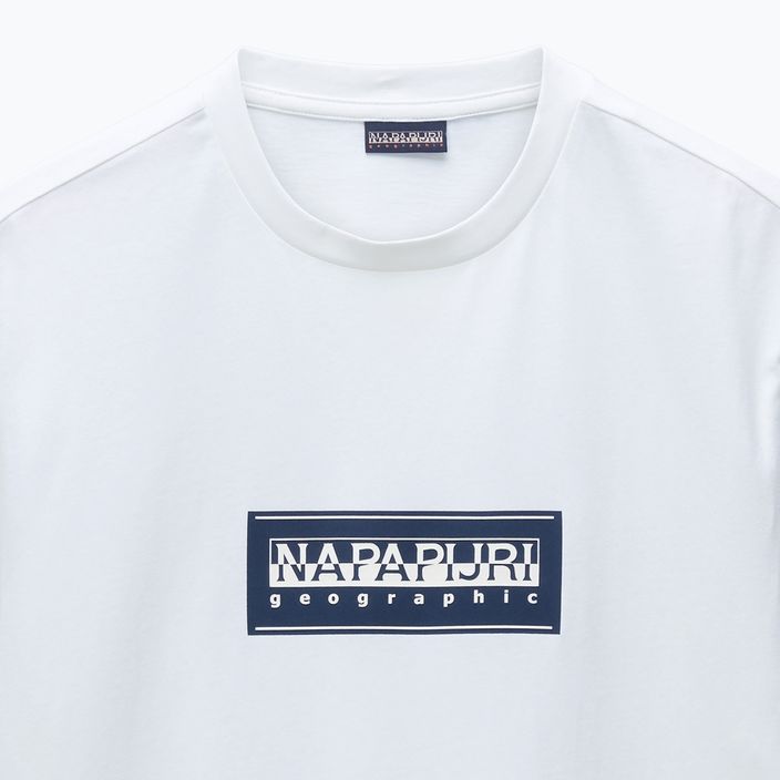 Мъжка тениска Napapijri S-Box Logo white heron 6