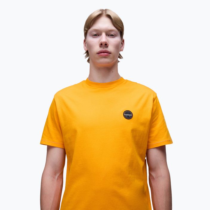 Мъжка тениска Napapijri S-Badge orange marigold 4