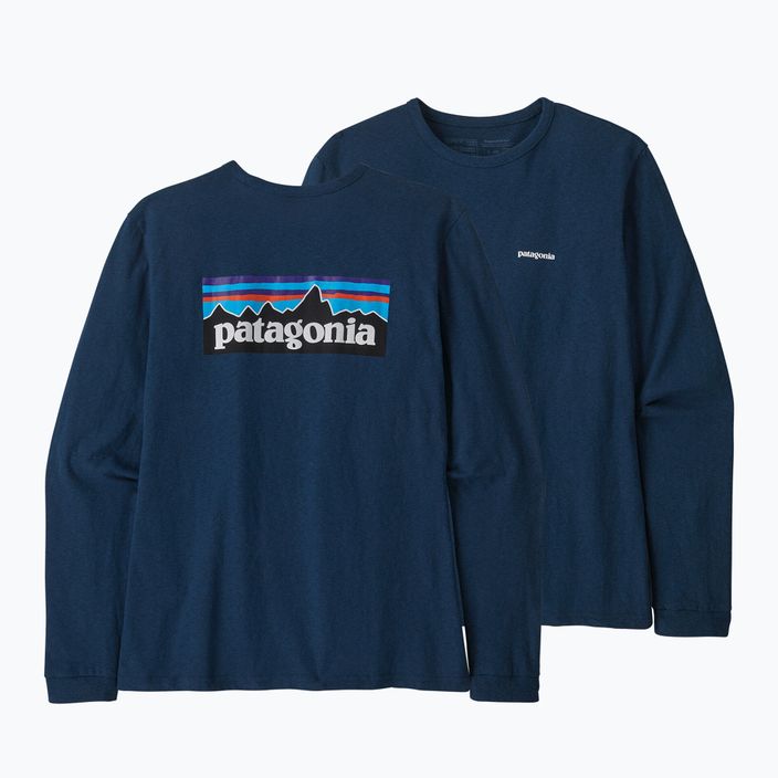Дамска тениска за трекинг Patagonia P-6 Logo Responsibili-Tee LS tidepool blue 7