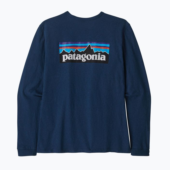 Дамска тениска за трекинг Patagonia P-6 Logo Responsibili-Tee LS tidepool blue 9