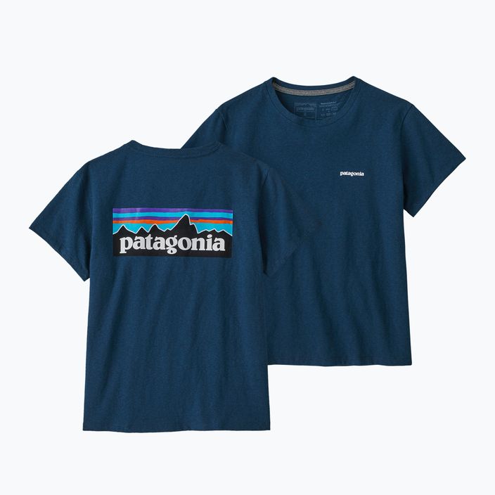 Дамска тениска за трекинг Patagonia P-6 Logo Responsibili-Tee tidepool blue 7