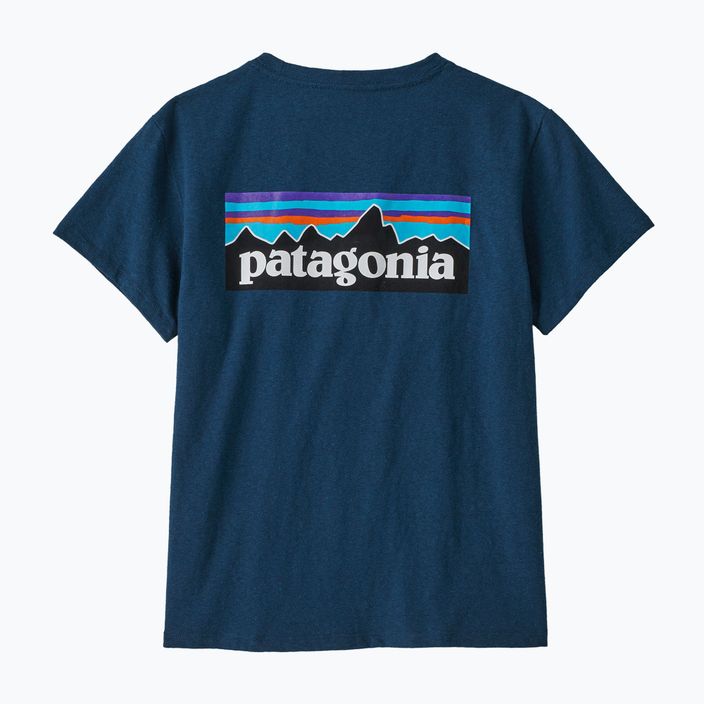 Дамска тениска за трекинг Patagonia P-6 Logo Responsibili-Tee tidepool blue 9