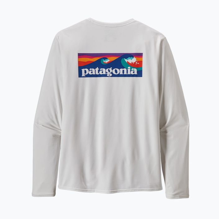 Мъжка риза Patagonia Cap Cool Daily Graphic Shirt-Waters LS boardshort logo/white trekking longsleeve 9