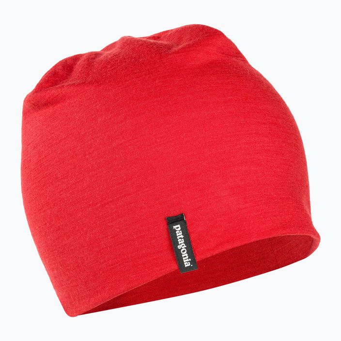 Patagonia зимна шапка Overlook Merino Wool Liner Beanie touring red