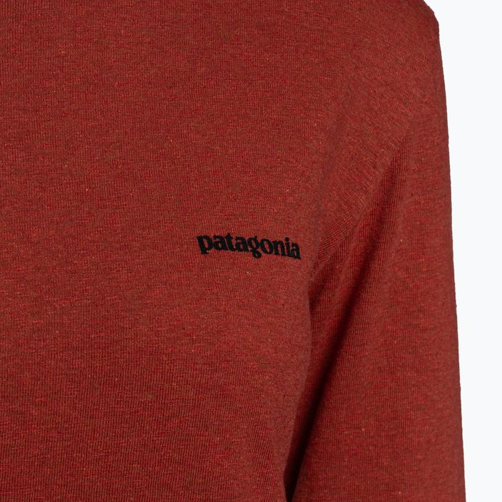 Дамска тениска за трекинг Patagonia P-6 Logo Responsibili-Tee LS burl red 3