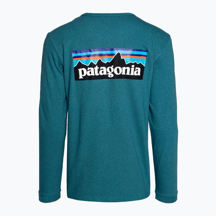 Дамски трекинг с дълъг ръкав Patagonia P-6 Logo Responsibili-Tee belay blue 4
