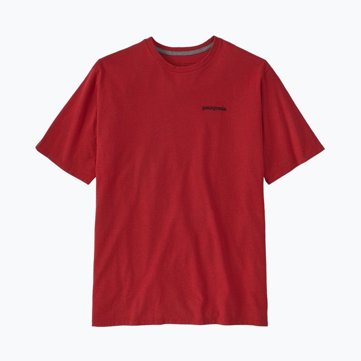 Мъжка тениска за трекинг Patagonia P-6 Logo Responsibili-Tee червена 4