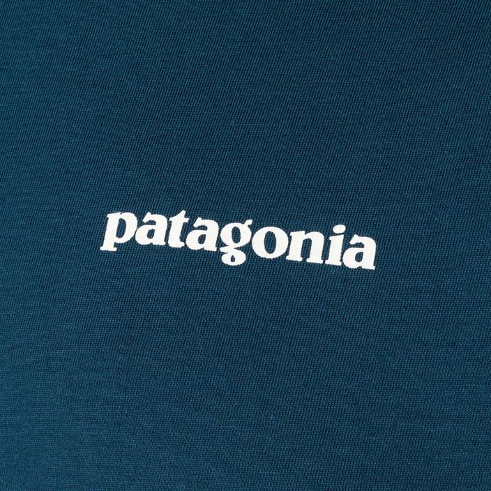 Мъжка тениска Patagonia P-6 Mission Organic lagom blue trekking 3