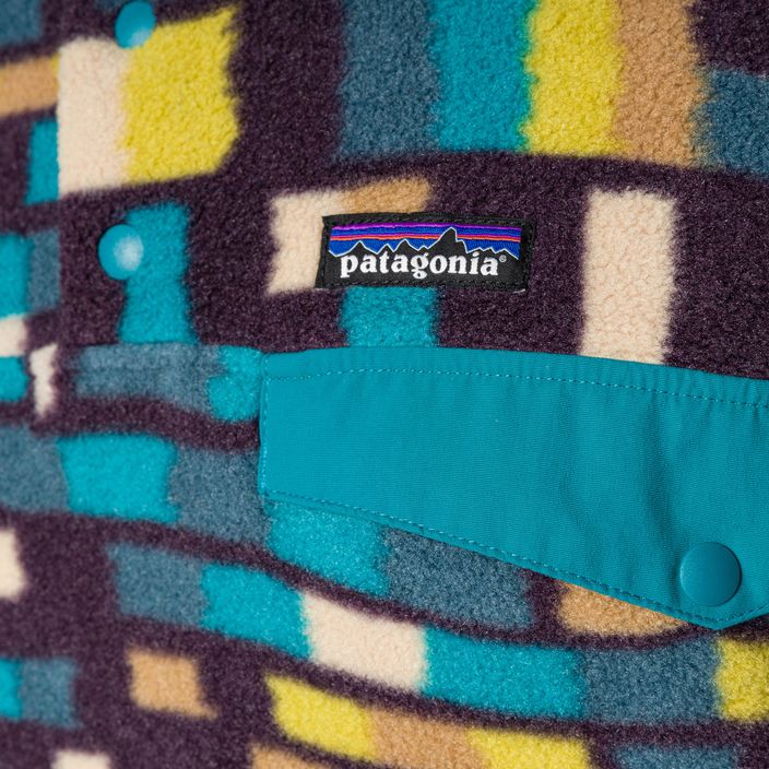 Мъжки поларен суитшърт Patagonia LW Synch Snap-T P/O fitz roy patchwork/belay blue 5