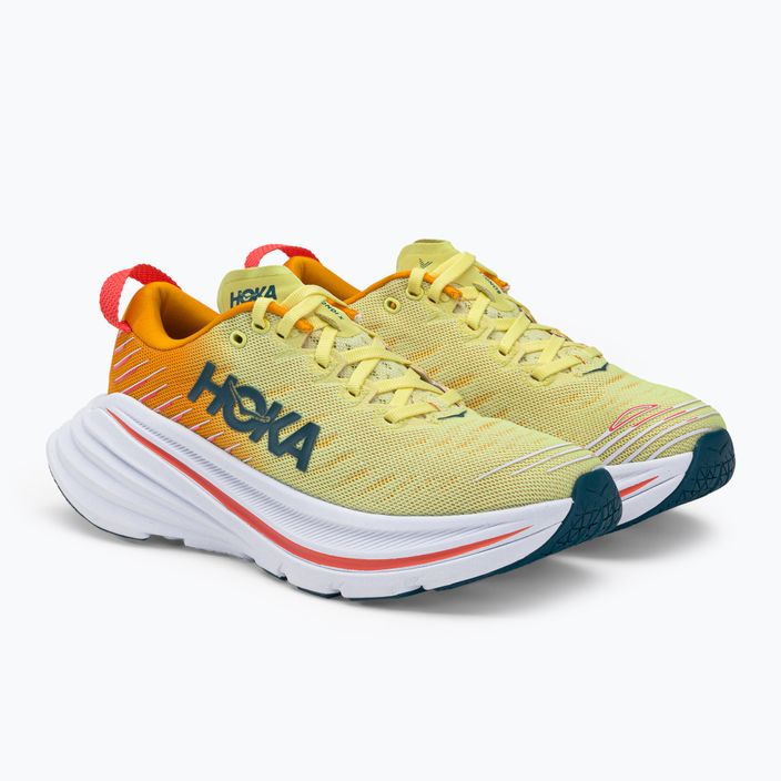 Дамски обувки за бягане HOKA Bondi X yellow-orange 1113513-YPRY 5