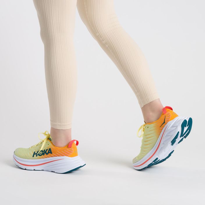 Дамски обувки за бягане HOKA Bondi X yellow-orange 1113513-YPRY 3