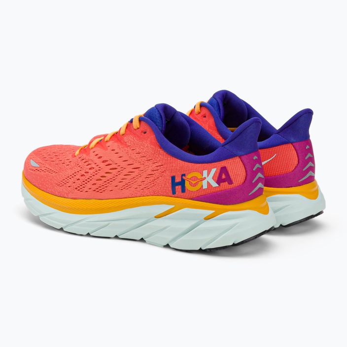 Дамски обувки за бягане HOKA Clifton 8 orange 1119394-FBLN 3