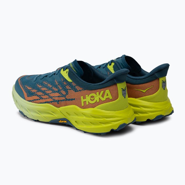 Мъжки обувки за бягане HOKA Speedgoat 5, синьо-зелени 1123157-BCEP 4