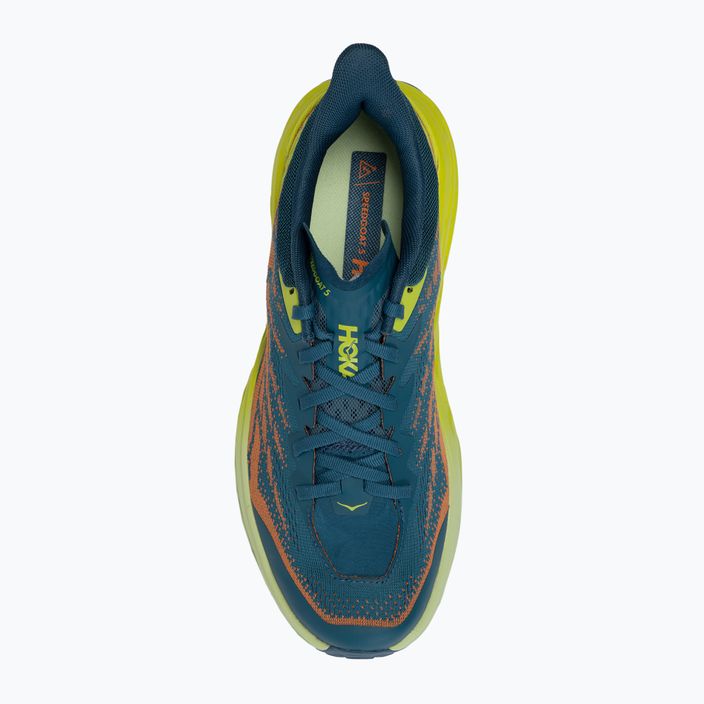 Мъжки обувки за бягане HOKA Speedgoat 5, синьо-зелени 1123157-BCEP 5
