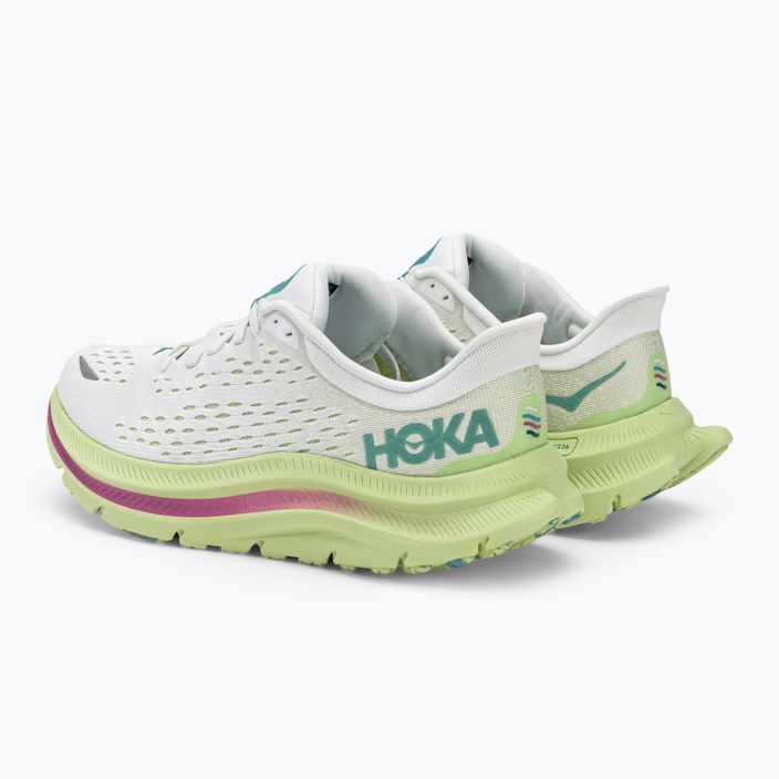 Дамски обувки за бягане HOKA Kawana в бяло и жълто 1123164-BDBB 3