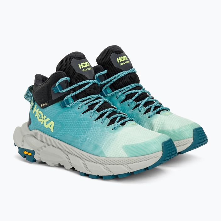 Дамски ботуши за трекинг HOKA Trail Code GTX синьо стъкло/костален нюанс 4