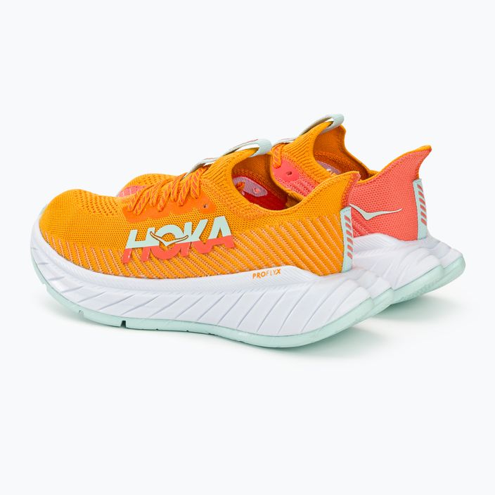 Дамски обувки за бягане HOKA Carbon X 3 radiant yellow/camellia 4