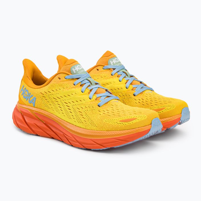 Мъжки обувки за бягане HOKA Clifton 8 yellow 1119393-RYMZ 4
