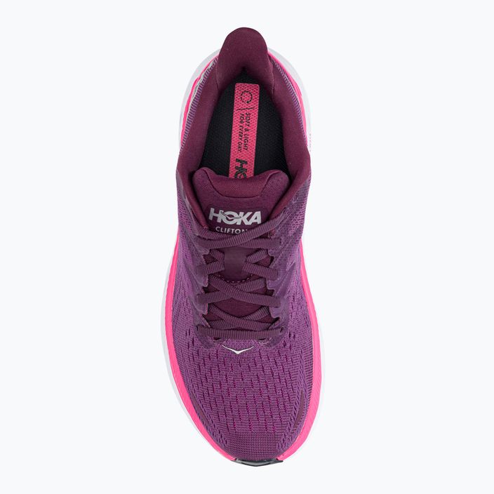 Дамски обувки за бягане HOKA Clifton 8 purple 1119394-GWBY 6