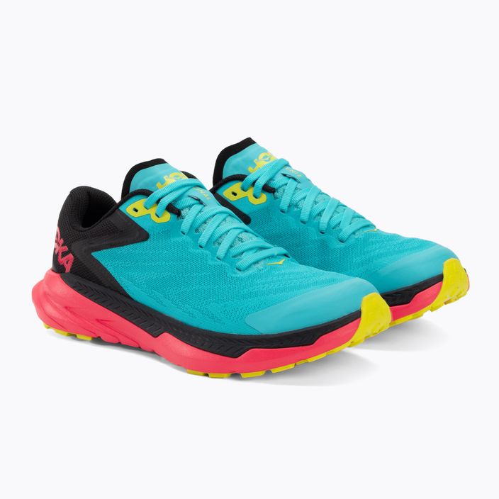 Дамски обувки за бягане HOKA Zinal scuba blue/diva pink 4